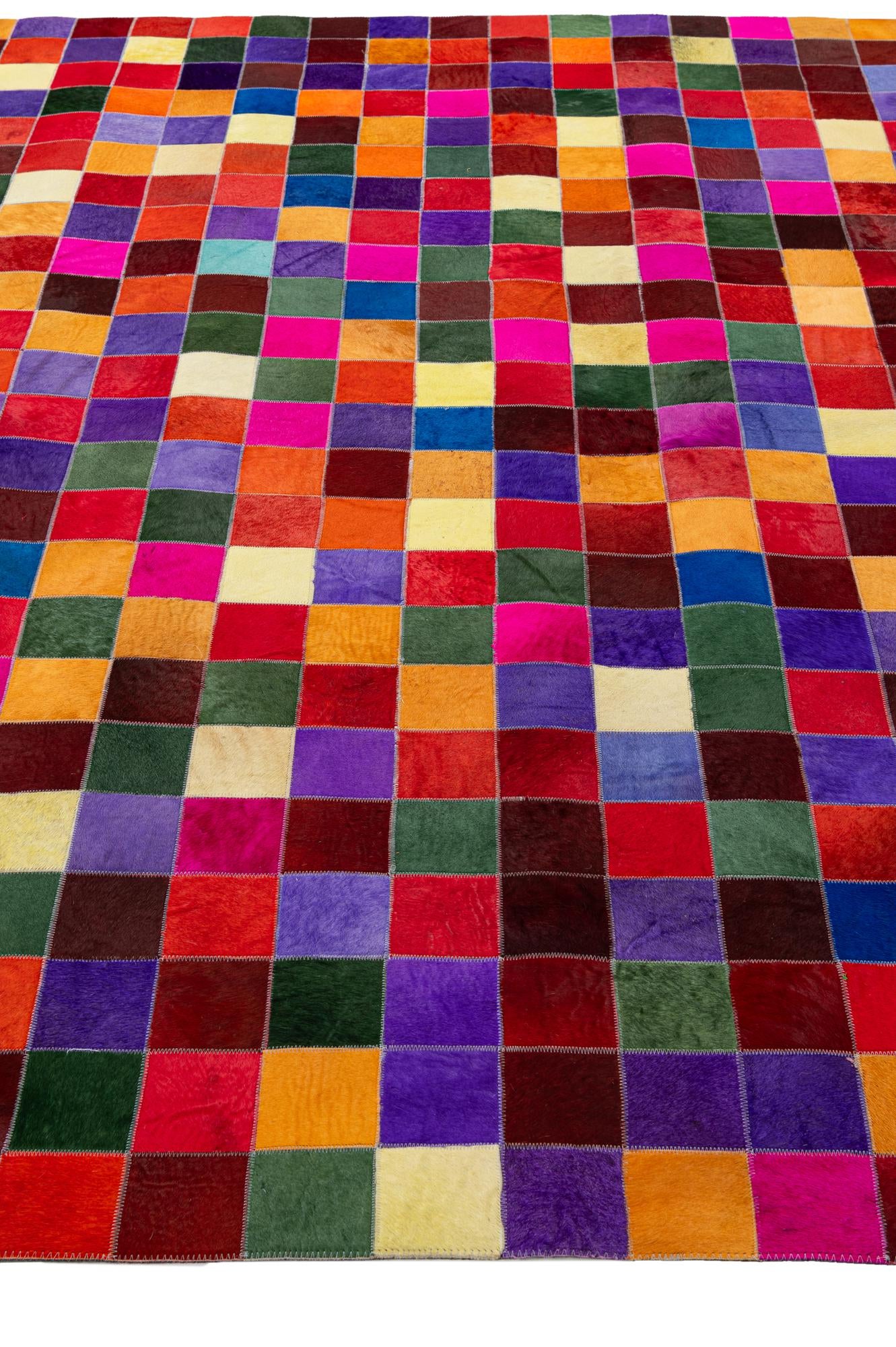 7' 11 x 9' 10 Cowhide - Patchwork Rug