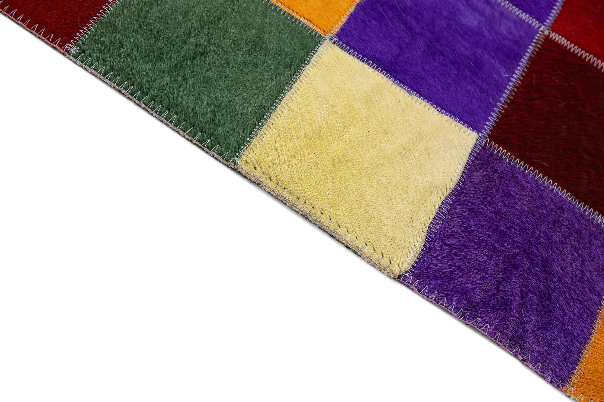 7' 11 x 9' 10 Cowhide - Patchwork Rug