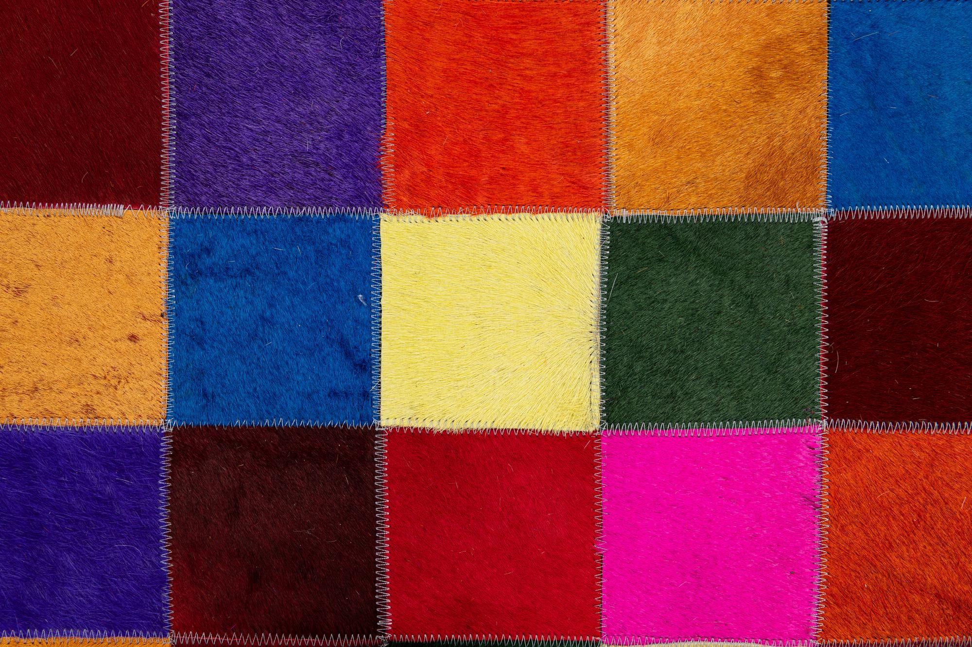 7' 11 x 9' 10 Cowhide - Patchwork Rug
