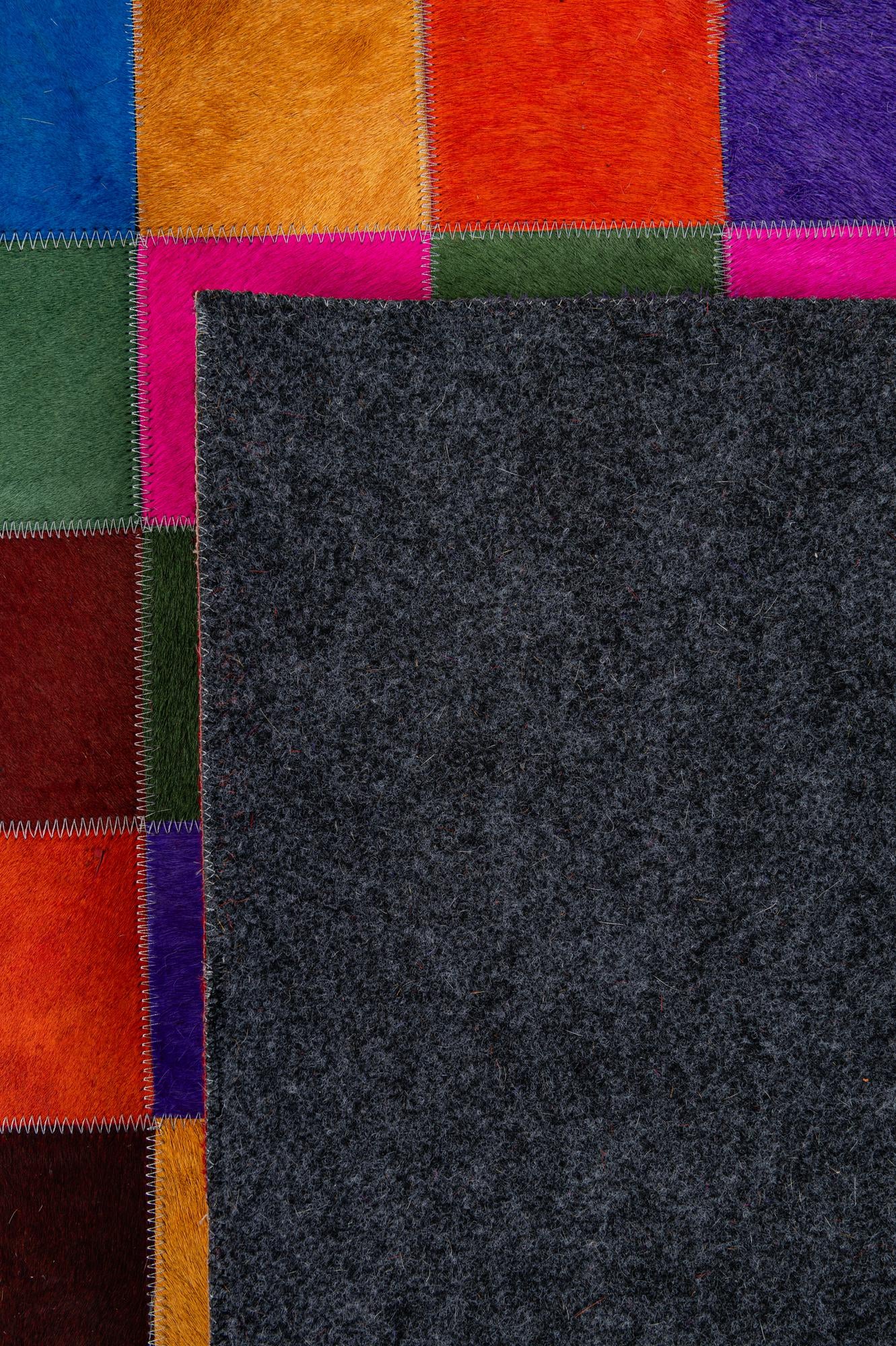7' 11 x 9' 10 Cowhide - Patchwork Rug