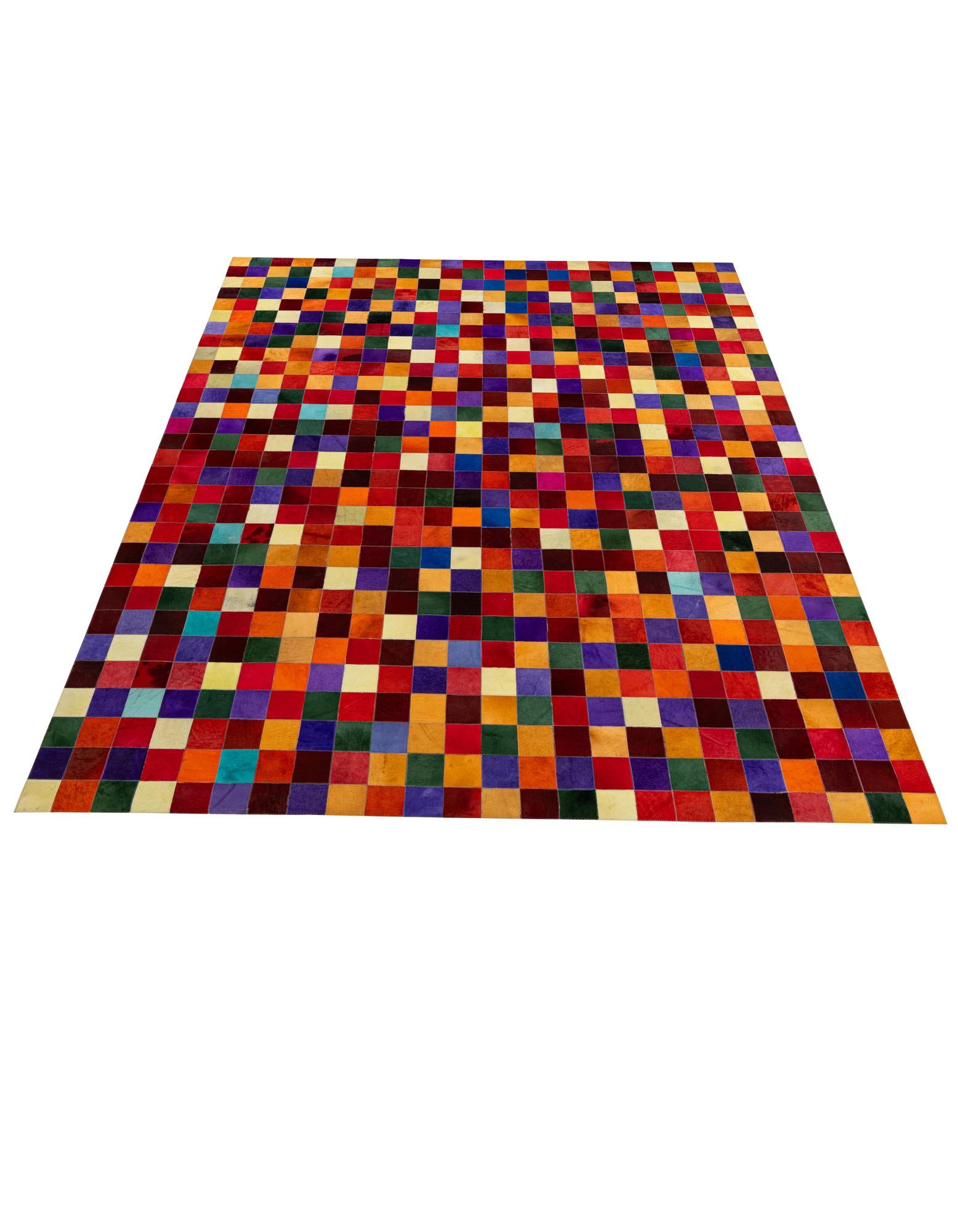 7' 11 x 9' 10 Cowhide - Patchwork Rug