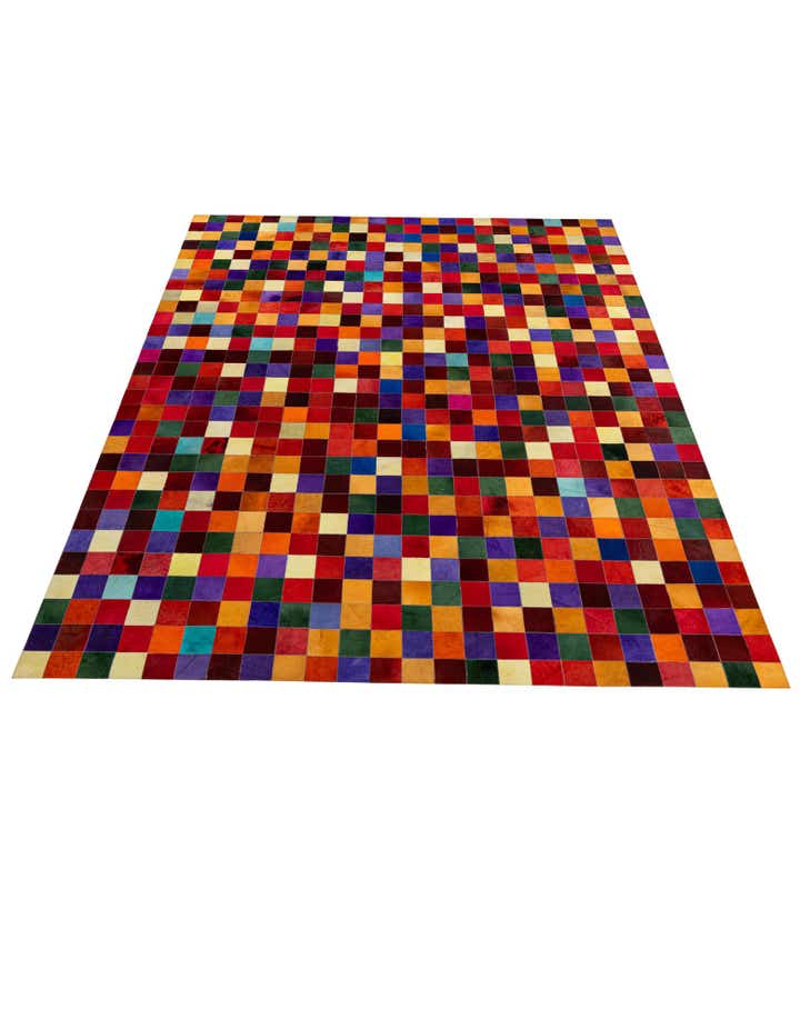 7' 11 x 9' 10 Cowhide - Patchwork Rug