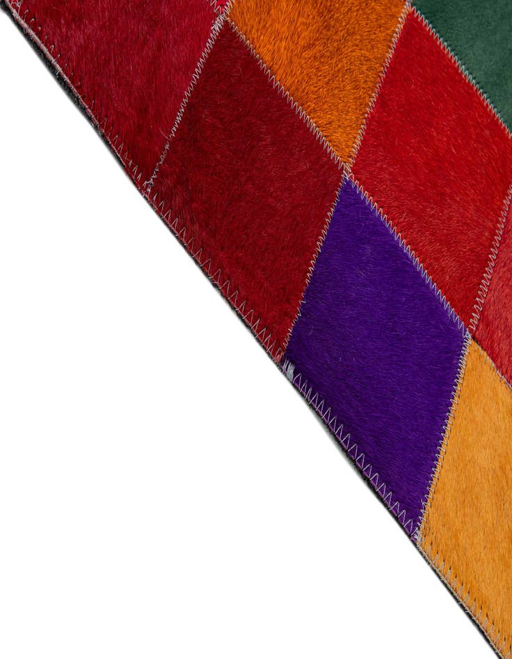 Detail image of 7' 11 x 9' 10 Cowhide - Patchwork Rug