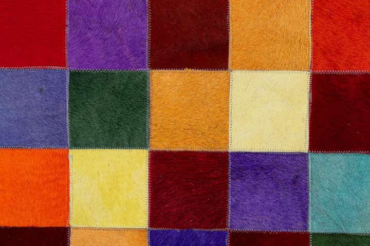 7' 11 x 9' 10 Cowhide - Patchwork Rug