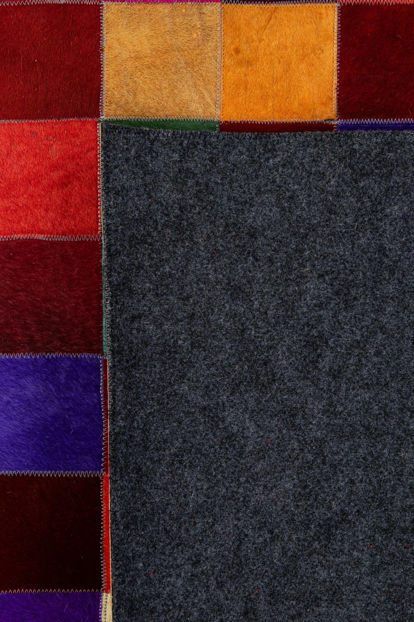 7' 11 x 9' 10 Cowhide - Patchwork Rug