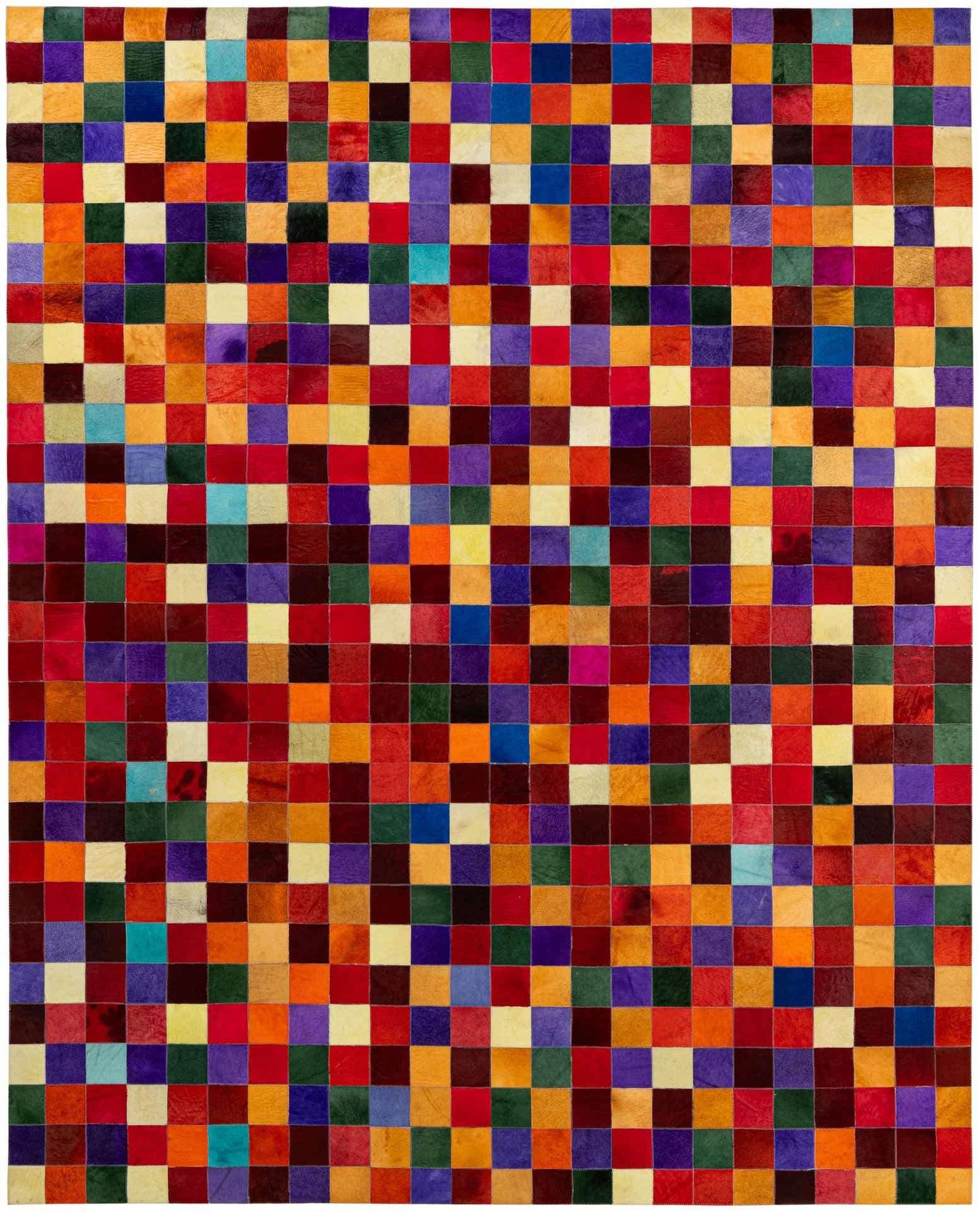 7' 11 x 9' 10 Cowhide - Patchwork Rug