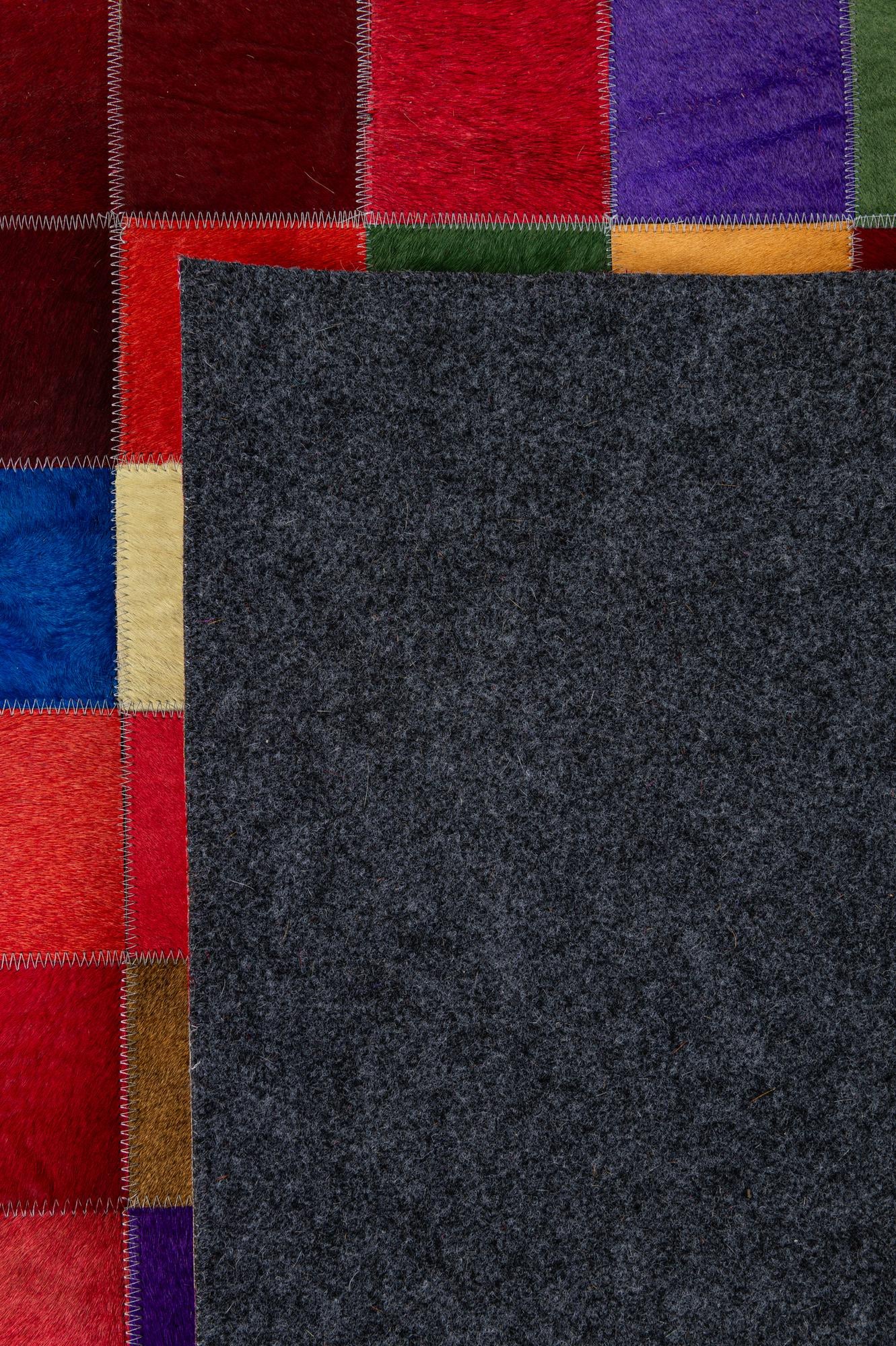 8' x 9' 10 Cowhide - Patchwork Rug