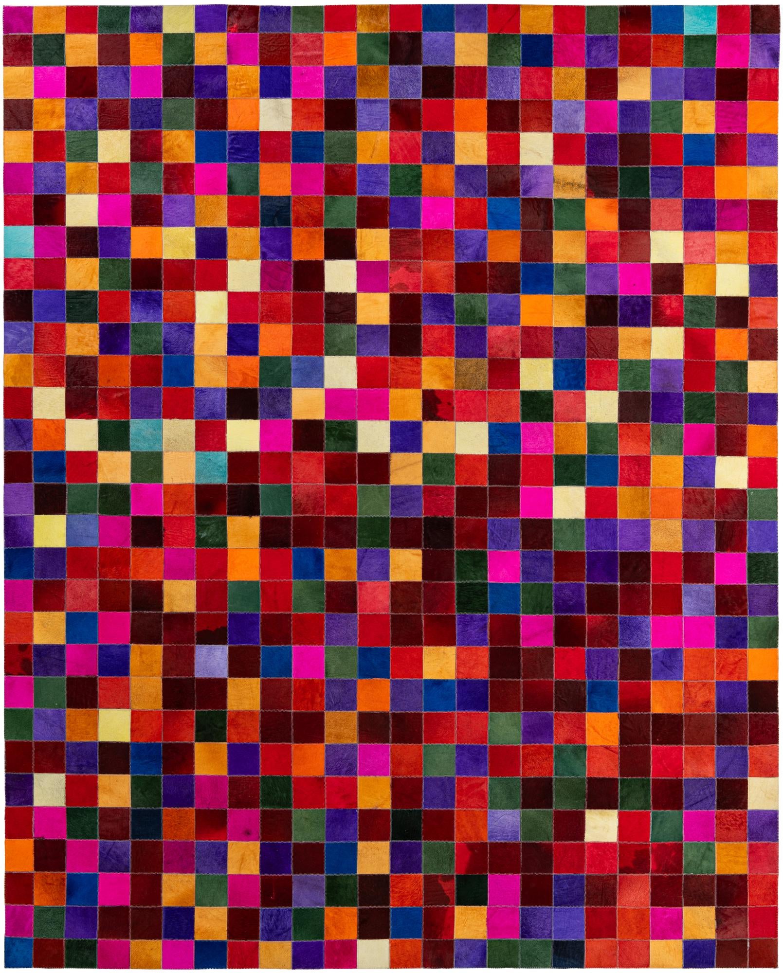 8' x 9' 10 Cowhide - Patchwork Rug