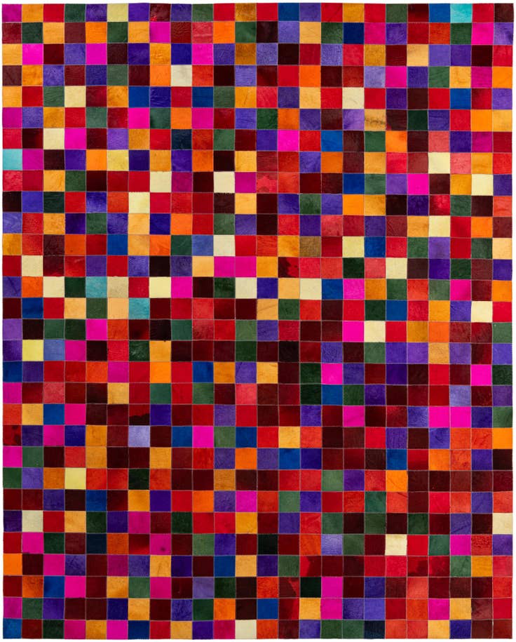 Detail image of 8' x 9' 10 Cowhide - Patchwork Rug
