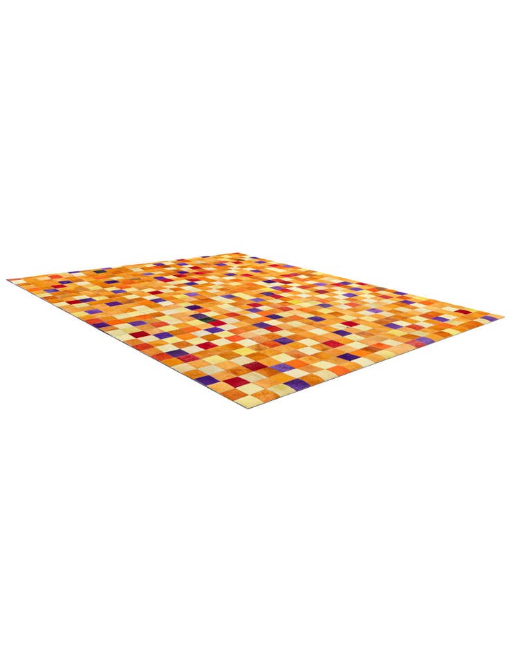Detail image of 7' 11 x 9' 10 Cowhide - Patchwork Rug