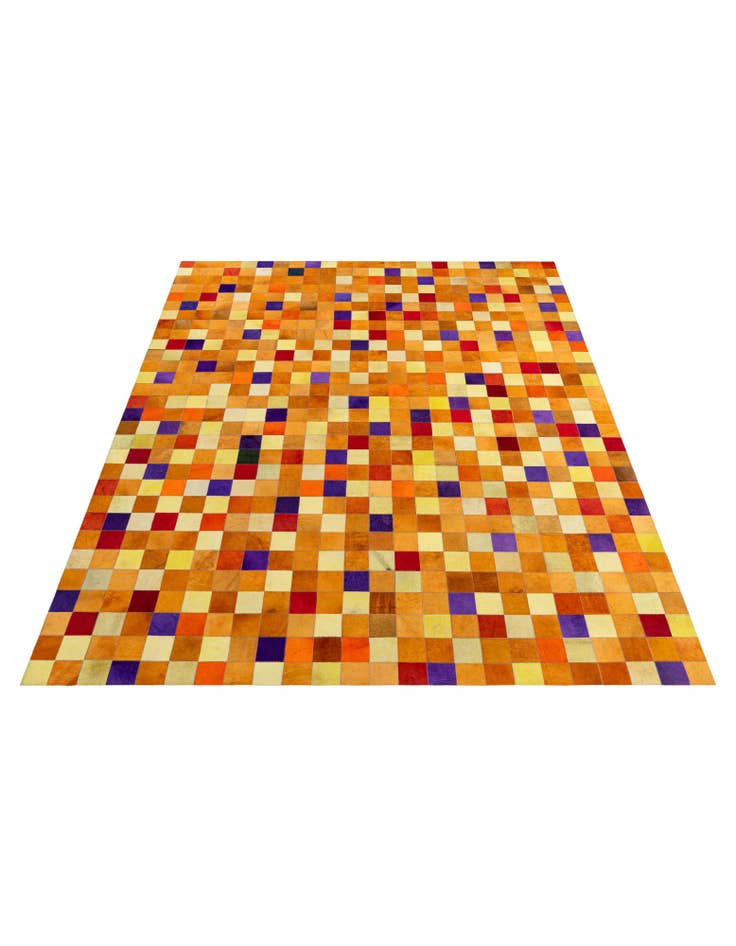 Detail image of 7' 11 x 9' 10 Cowhide - Patchwork Rug