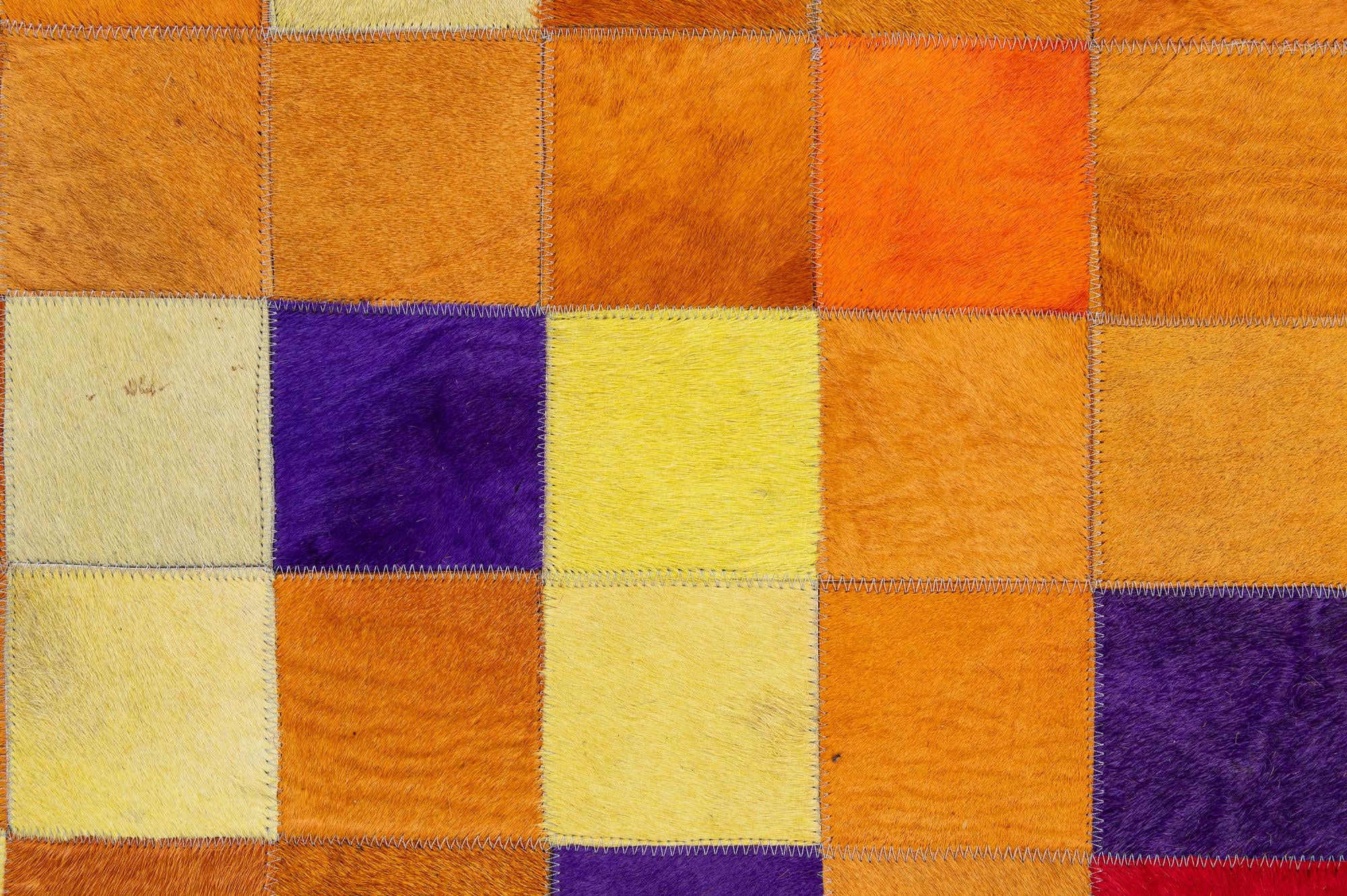 7' 11 x 9' 10 Cowhide - Patchwork Rug