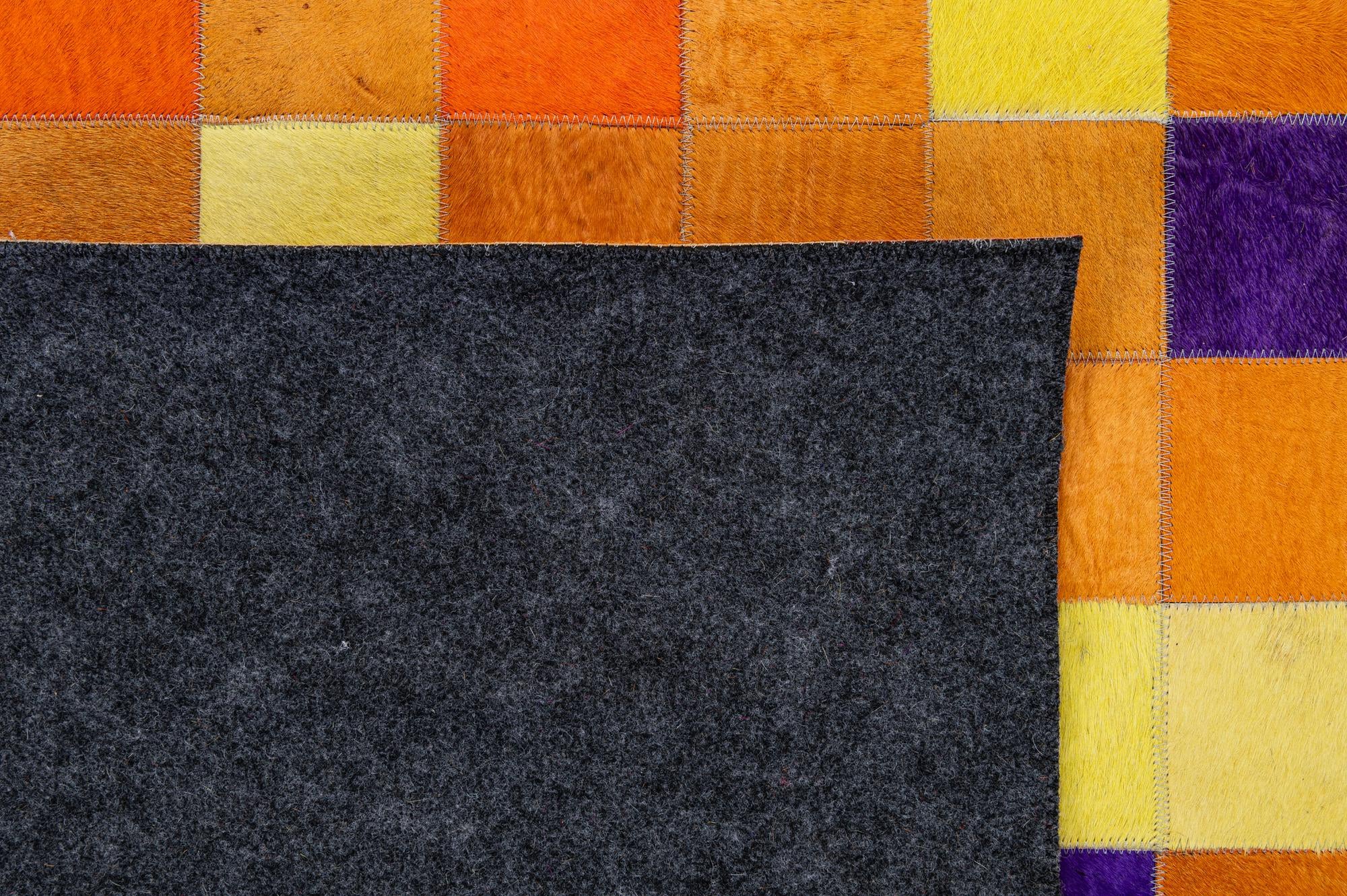 7' 11 x 9' 10 Cowhide - Patchwork Rug
