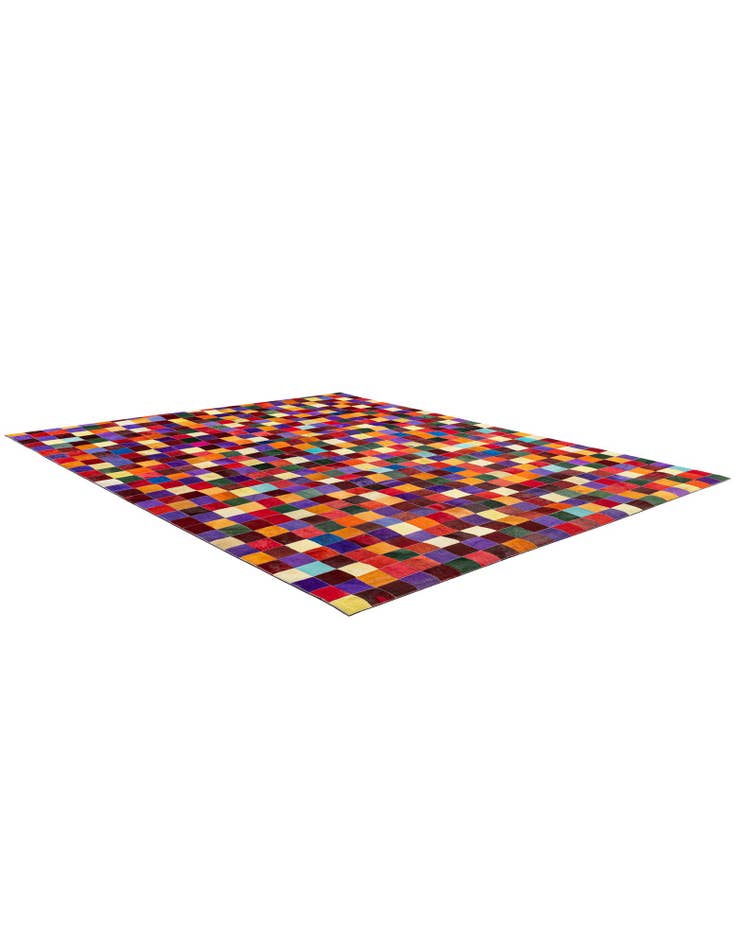Detail image of 8' x 9' 10 Cowhide - Patchwork Rug