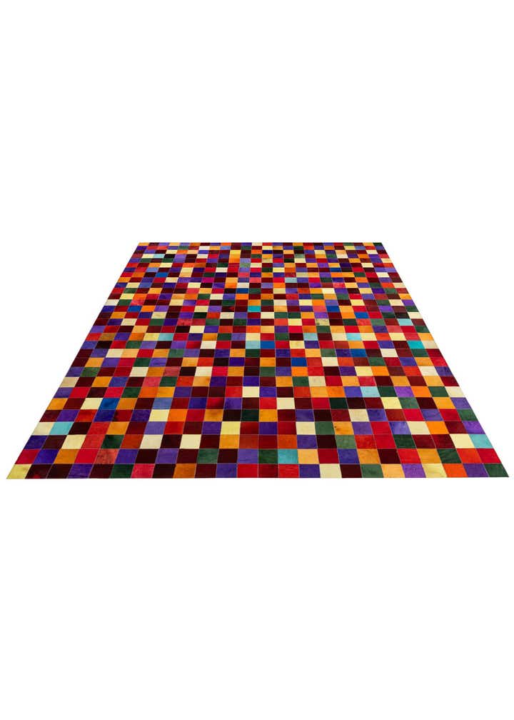 8' x 9' 10 Cowhide - Patchwork Rug