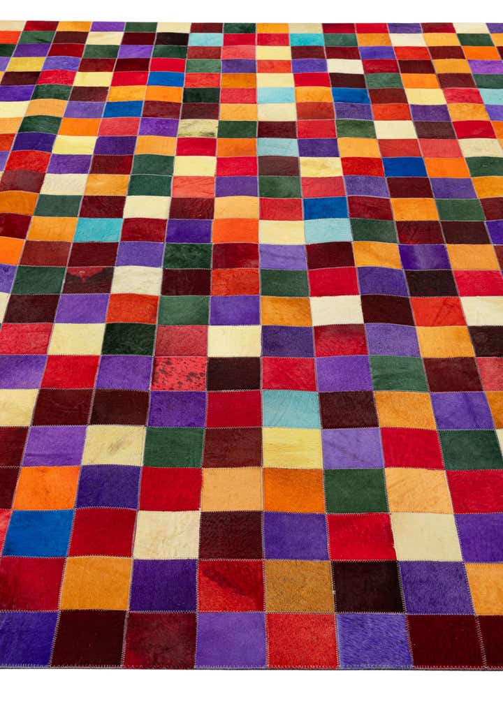 8' x 9' 10 Cowhide - Patchwork Rug