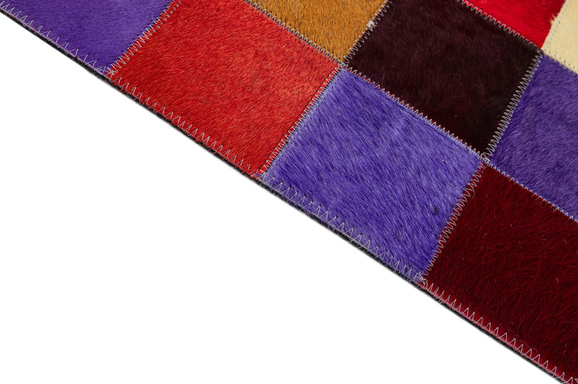 8' x 9' 10 Cowhide - Patchwork Rug