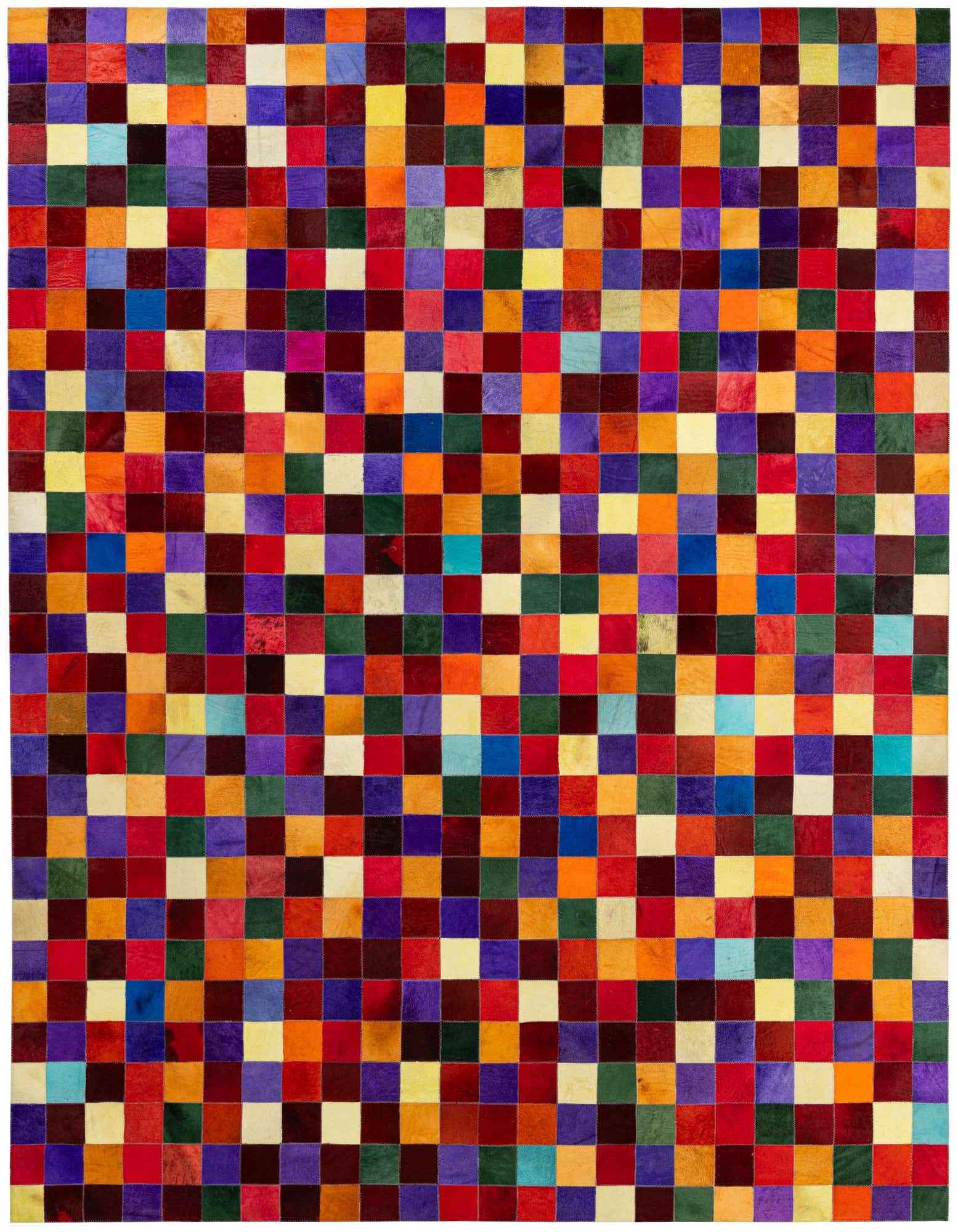 8' x 9' 10 Cowhide - Patchwork Rug