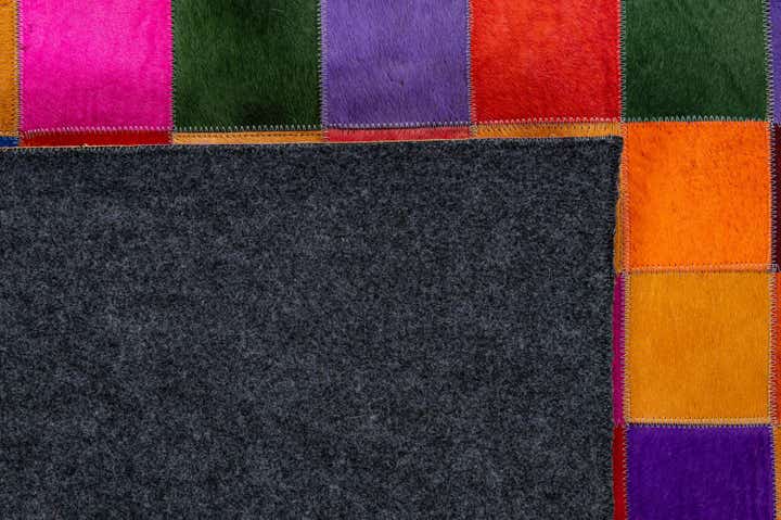 7' 11 x 9' 11 Cowhide - Patchwork Rug