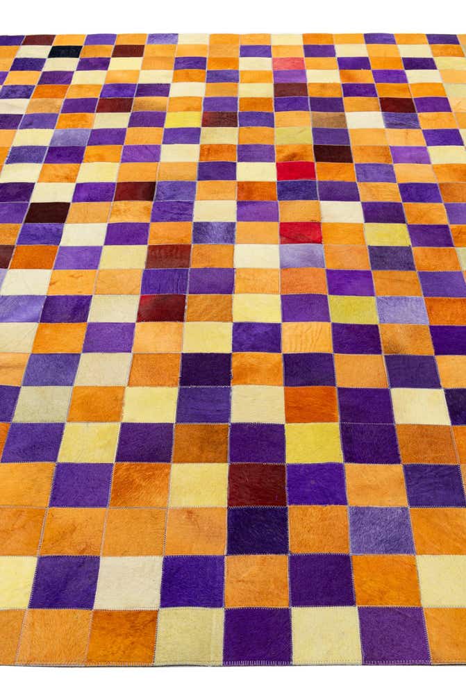 8' x 9' 11 Cowhide - Patchwork Rug