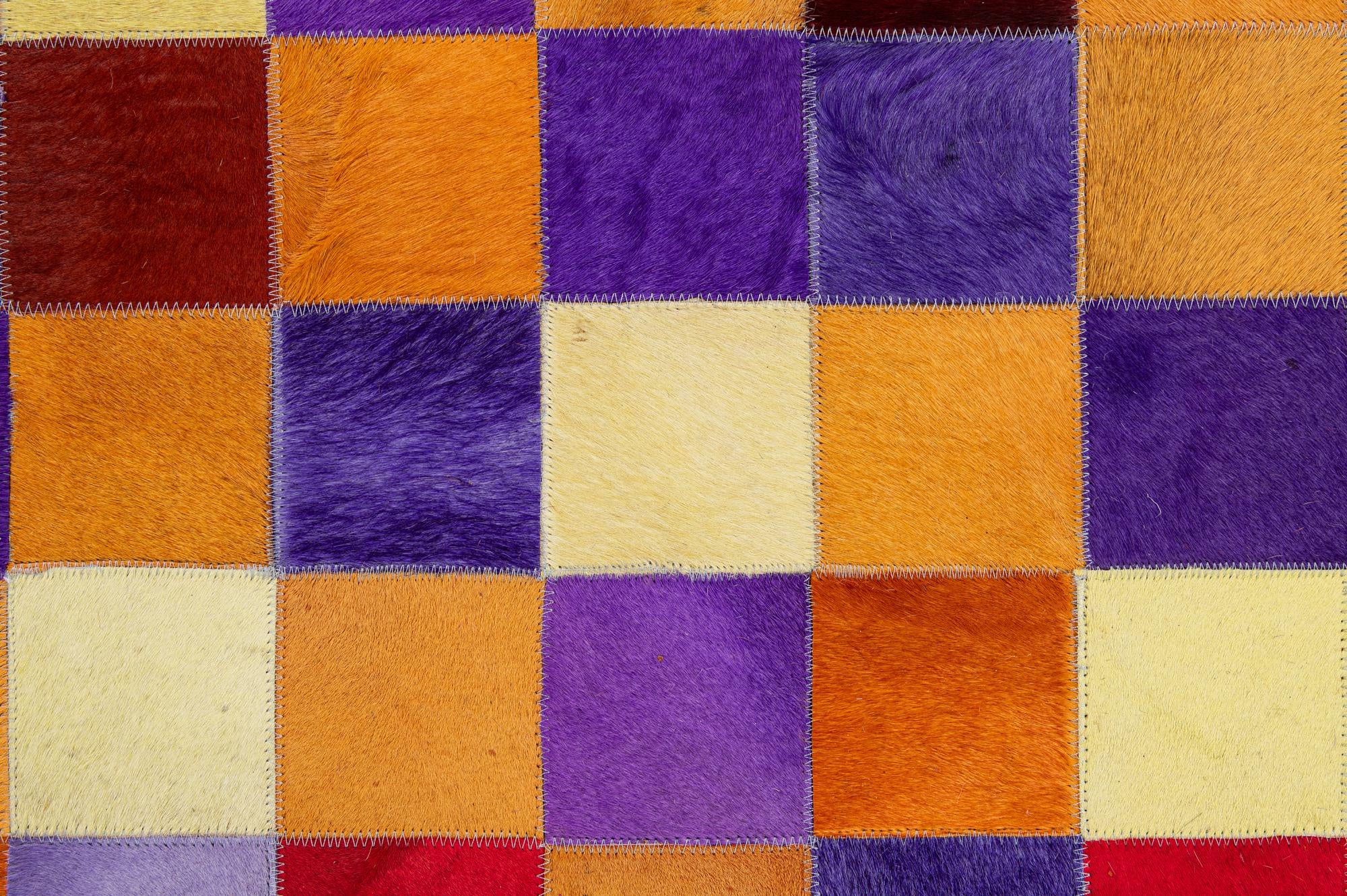 8' x 9' 11 Cowhide - Patchwork Rug