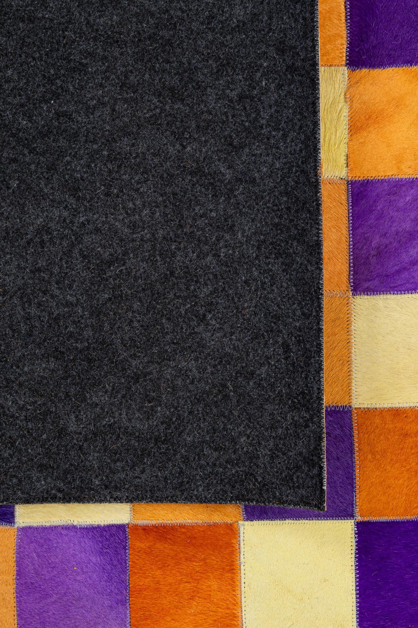 8' x 9' 11 Cowhide - Patchwork Rug