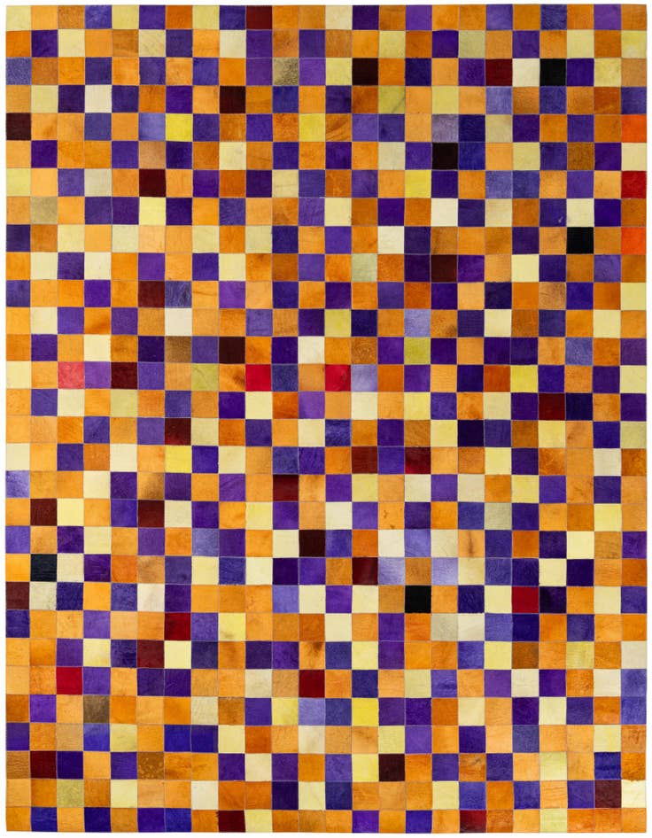 Detail image of 8' x 9' 11 Cowhide - Patchwork Rug