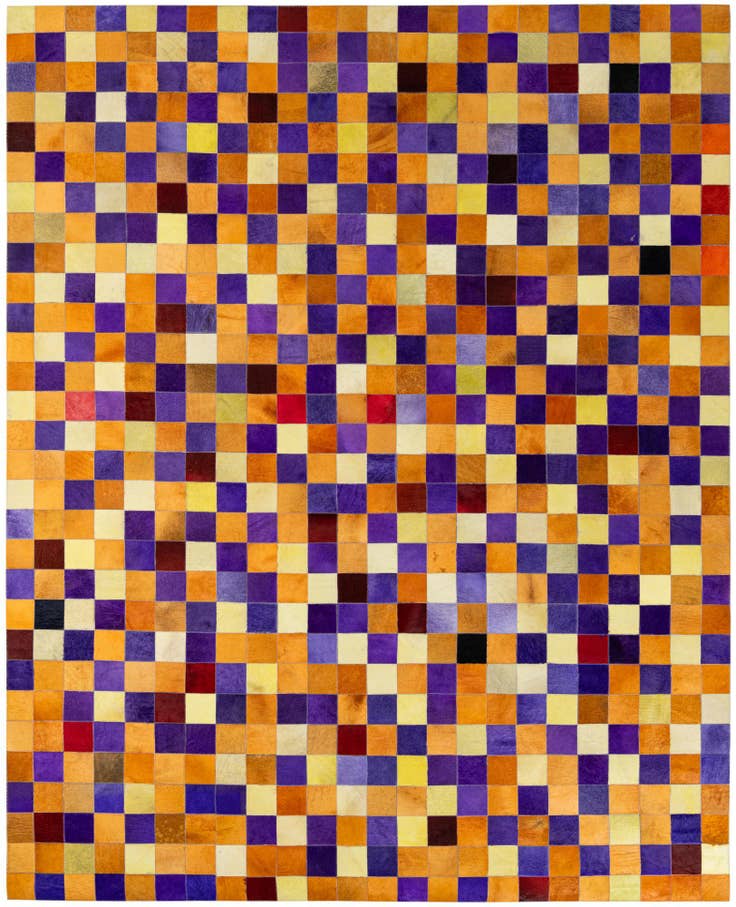 Detail image of 8' x 9' 11 Cowhide - Patchwork Rug