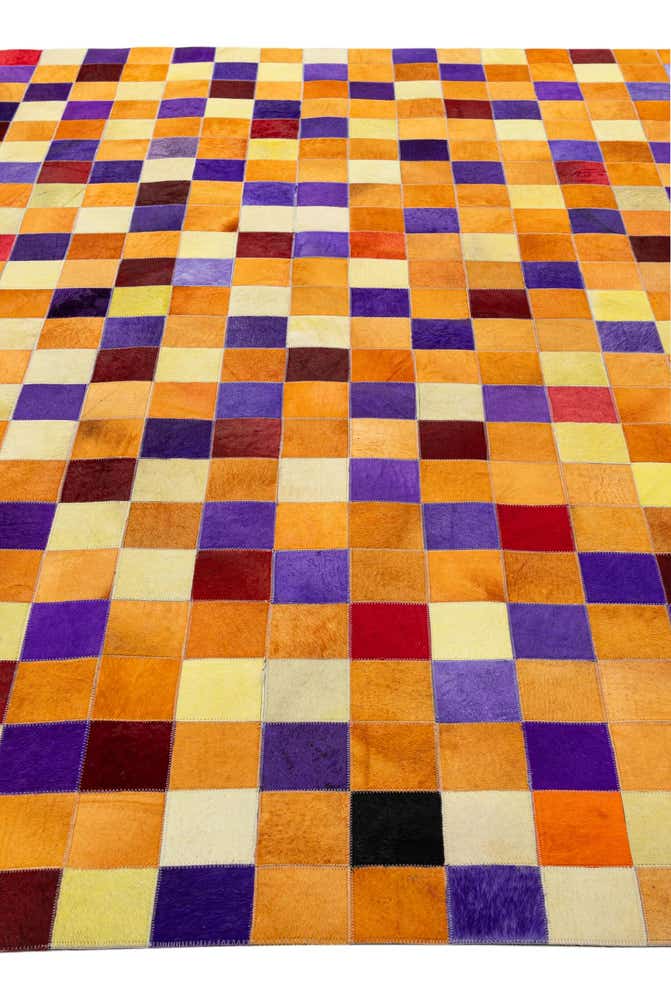 8' x 9' 10 Cowhide - Patchwork Rug