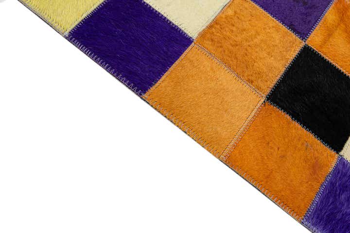 8' x 9' 10 Cowhide - Patchwork Rug