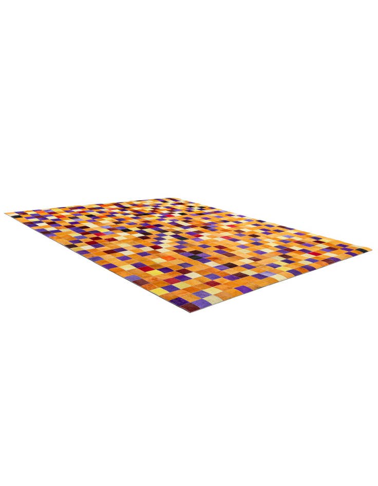 Detail image of 7' 11 x 9' 11 Cowhide - Patchwork Rug
