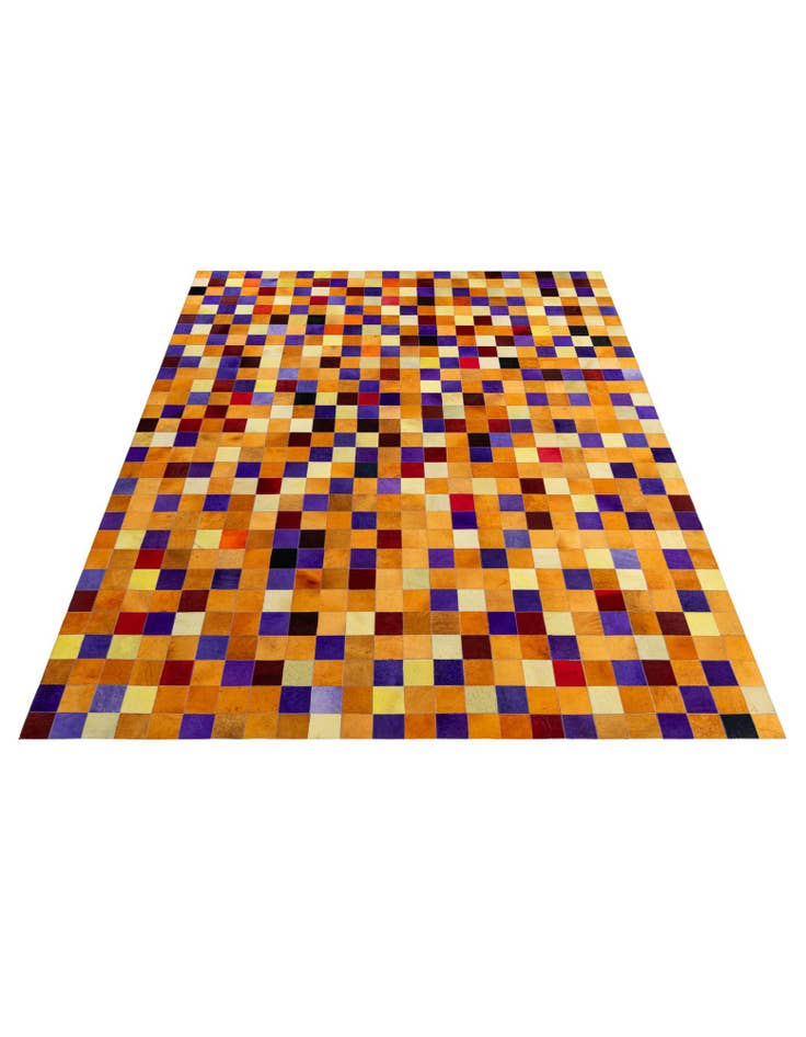 Detail image of 7' 11 x 9' 11 Cowhide - Patchwork Rug