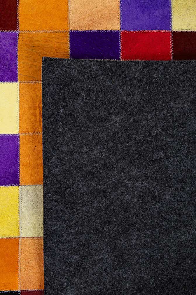 7' 11 x 9' 11 Cowhide - Patchwork Rug