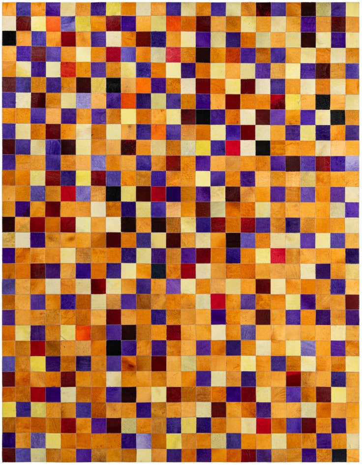 Detail image of 7' 11 x 9' 11 Cowhide - Patchwork Rug