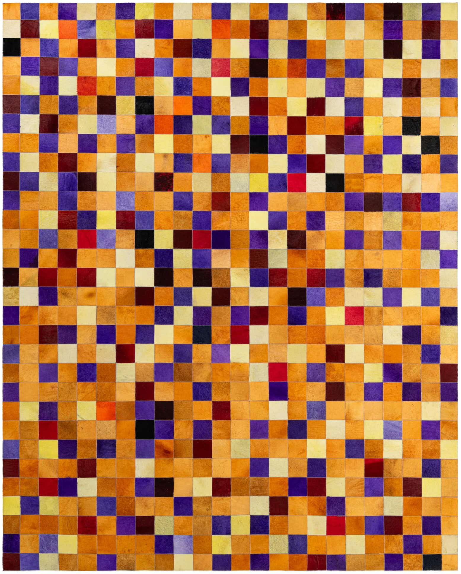 7' 11 x 9' 11 Cowhide - Patchwork Rug