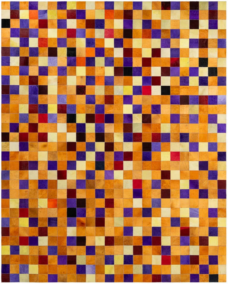 Detail image of 7' 11 x 9' 11 Cowhide - Patchwork Rug