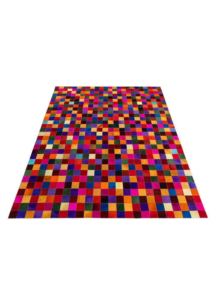 8' x 9' 11 Cowhide - Patchwork Rug