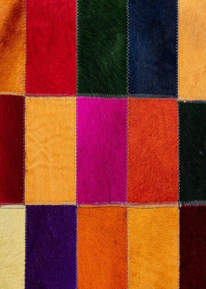 8' x 9' 11 Cowhide - Patchwork Rug
