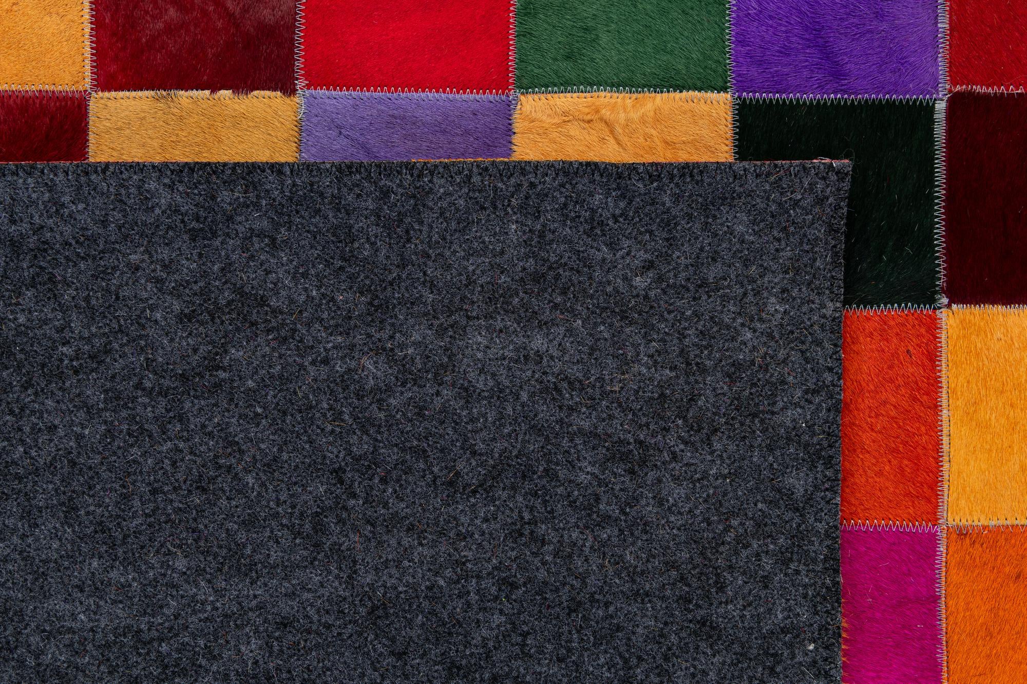 8' x 9' 11 Cowhide - Patchwork Rug