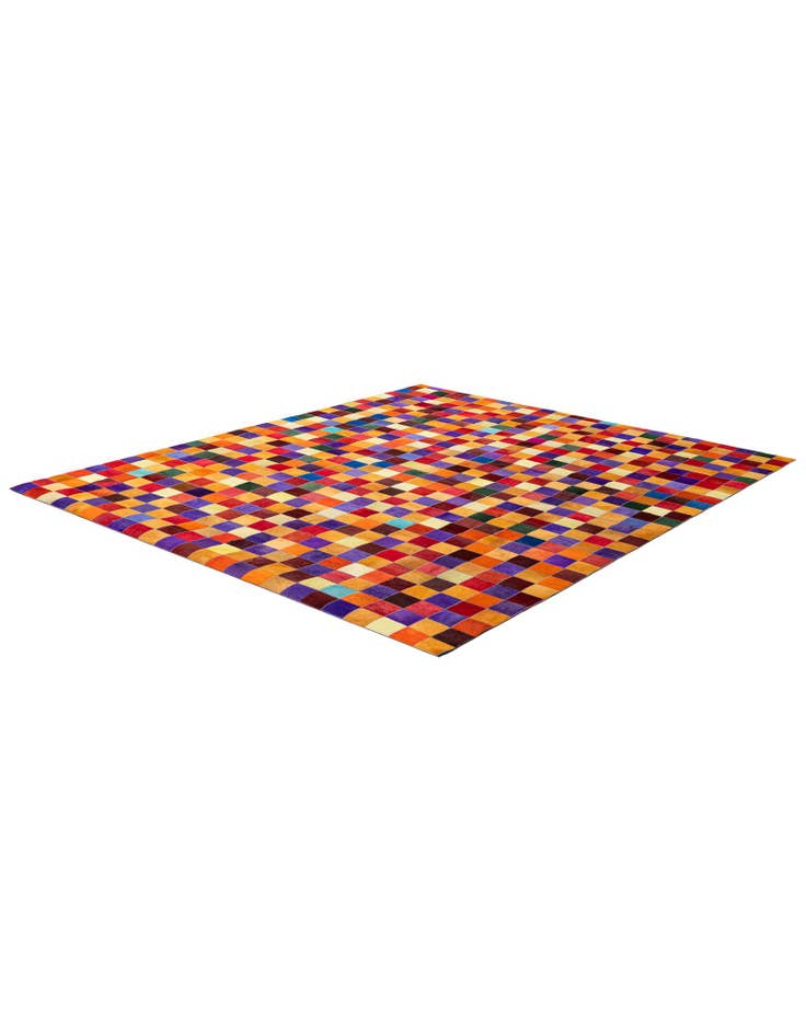 Detail image of 8' x 9' 9 Cowhide - Patchwork Rug