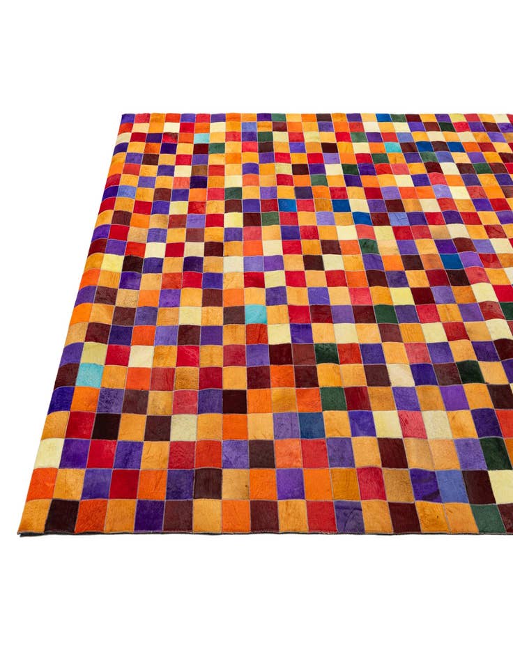 Detail image of 8' x 9' 9 Cowhide - Patchwork Rug