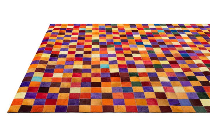 8' x 9' 9 Cowhide - Patchwork Rug