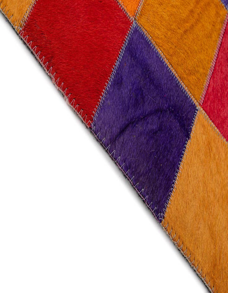 Detail image of 8' x 9' 9 Cowhide - Patchwork Rug