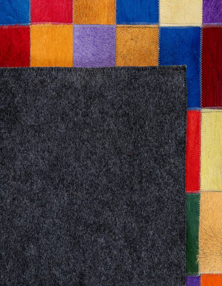 Detail image of 8' x 9' 9 Cowhide - Patchwork Rug