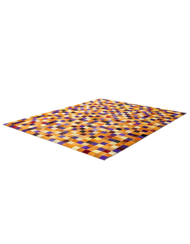 Detail image of 7' 11 x 9' 10 Cowhide - Patchwork Rug
