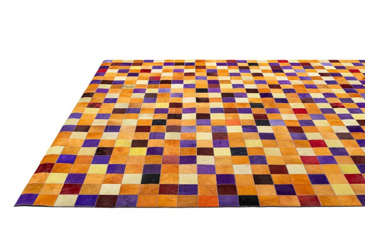 Detail image of 7' 11 x 9' 10 Cowhide - Patchwork Rug