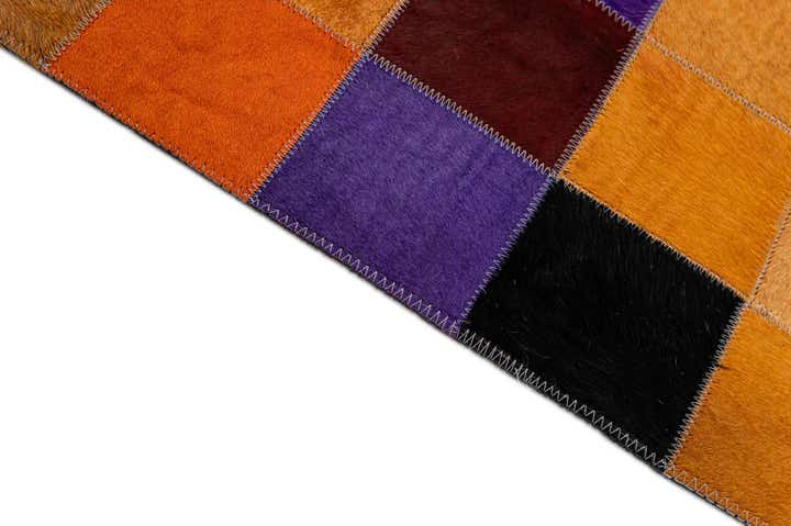 7' 11 x 9' 10 Cowhide - Patchwork Rug