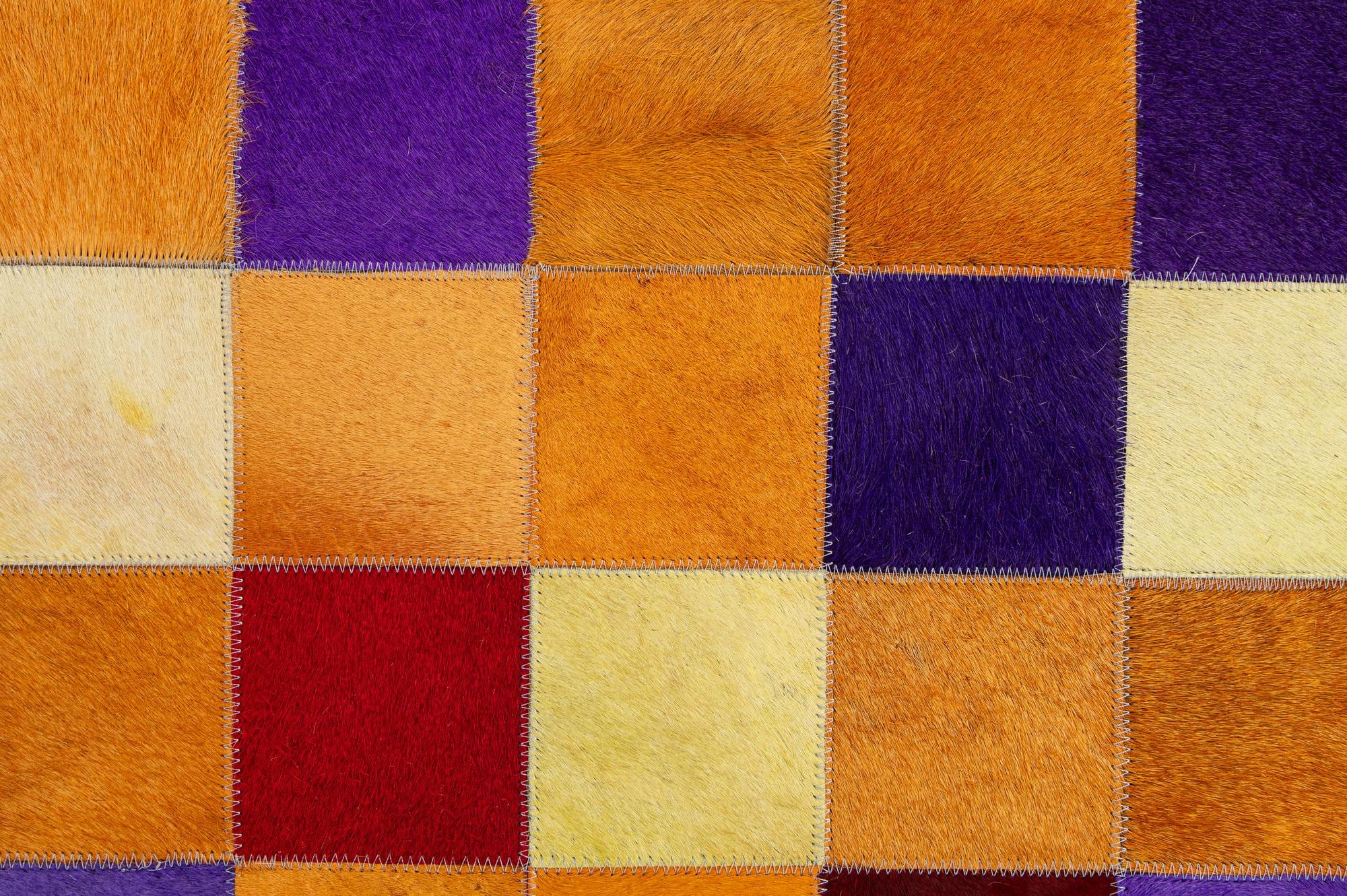 7' 11 x 9' 10 Cowhide - Patchwork Rug