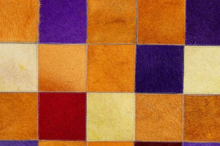 7' 11 x 9' 10 Cowhide - Patchwork Rug