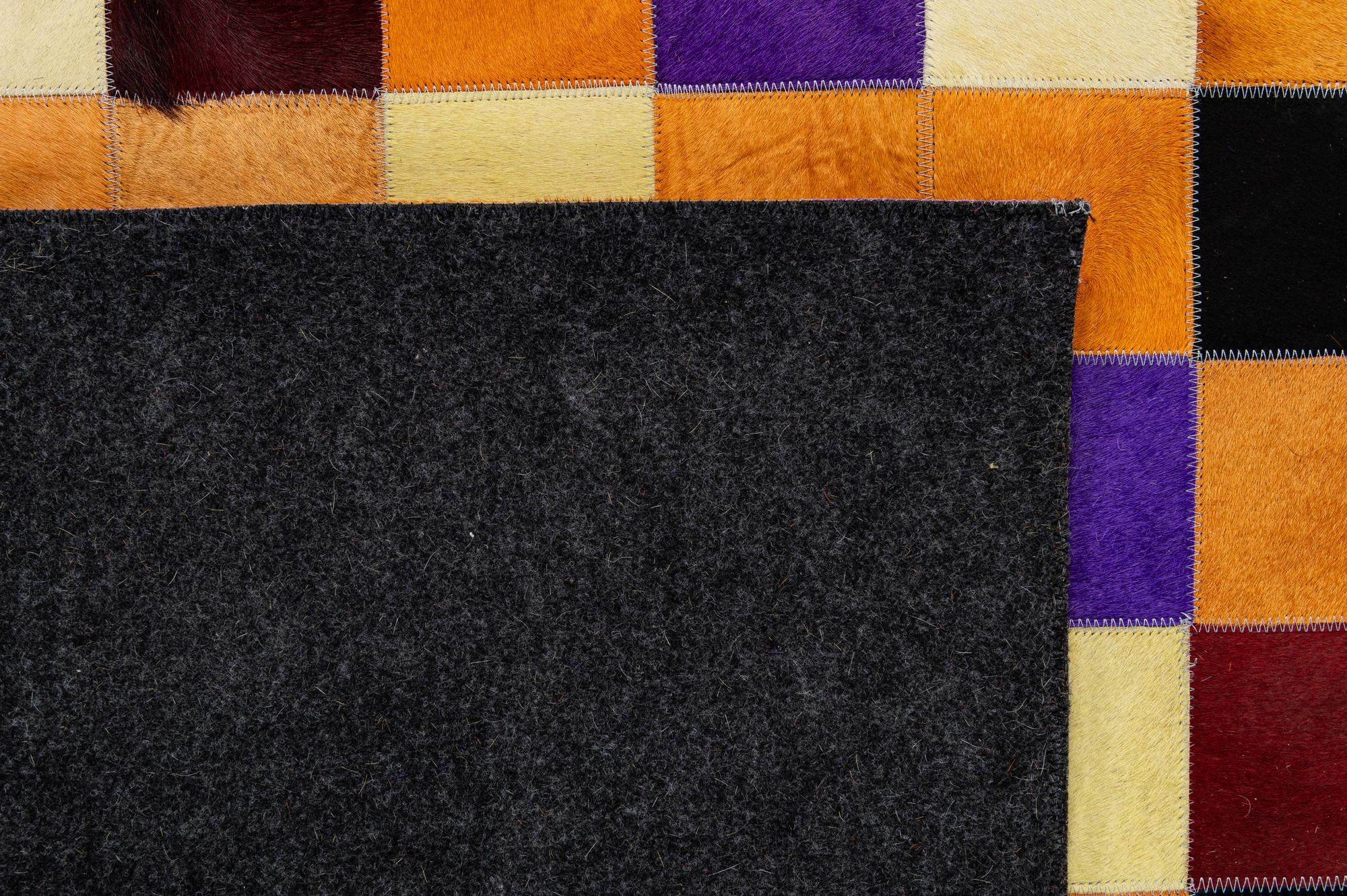 7' 11 x 9' 10 Cowhide - Patchwork Rug